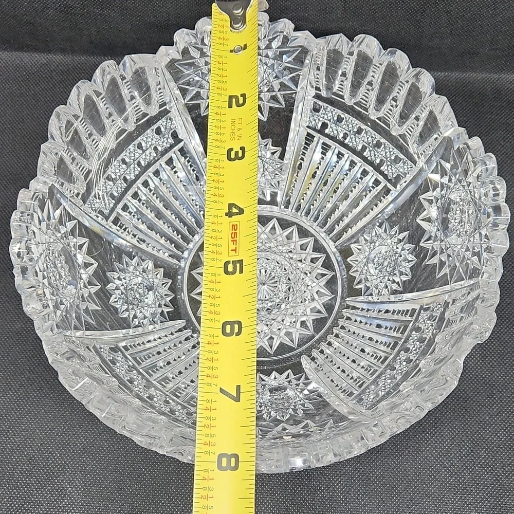 Brilliant cut glass bowl - Picture 6 of 6